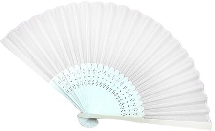 1 Pcs Folding Fan Effen Kleur Chinese Stijl Hand Held Fan Bamboe Zijde Vouwen Fan Party Wedding Decor Ambachten Zomer fans 4