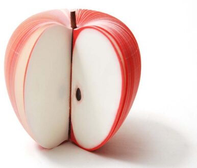 1 Pcs Fruit Vormige Scrapbooking Notepad Memo Stationair Notes Leuke Pad Scratchpad Papers K6532 rood