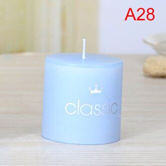 1 Pcs Geurkaarsen Craft Kaars Bruiloft Kolom Wax blauw