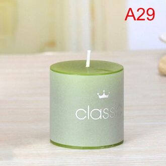 1 Pcs Geurkaarsen Craft Kaars Bruiloft Kolom Wax groen