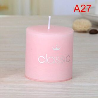1 Pcs Geurkaarsen Craft Kaars Bruiloft Kolom Wax roze