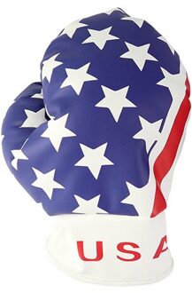 1 Pcs Golf Club Headcover Voor Driver Fairway Leuke Puppy Little Bird Bokshandschoen 3 Stijlen Golf Accessoires USA Flag for Driver