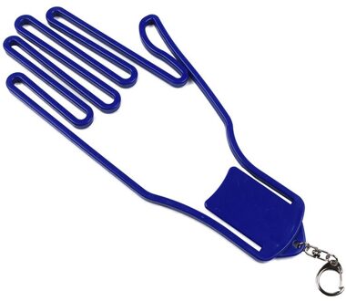 1 Pcs Golf Handschoen Houder Met Sleutelhanger Plastic Handschoen Rack Droger Hanger Brancard 8 Kleuren diep blauw
