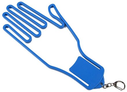 1 Pcs Golf Handschoenen Brancard Golfer Tool Gear Plastic Abs Golf Handschoenen Houder Rack Droger Hanger Brancard Met Sleutelhanger 8 Kleuren licht blauw
