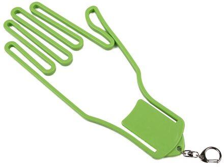1 Pcs Golf Handschoenen Brancard Golfer Tool Gear Plastic Abs Golf Handschoenen Houder Rack Droger Hanger Brancard Met Sleutelhanger 8 Kleuren licht groen