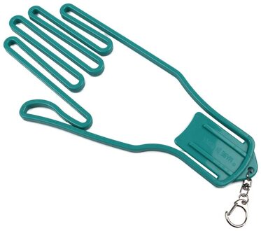 1 Pcs Golf Handschoenen Brancard Golfer Tool Gear Plastic Golf Handschoenen Houder Rack Droger Hanger Brancard Met Riem 8 Kleuren TSLM1 groen