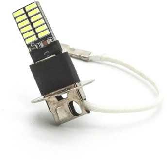 1 Pcs H3 PK22S 24 4014 Auto Car LED SMD DC 12V White Lights Fog Light Car bulb Lamp