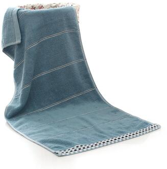 1 Pcs Handdoek Katoen Effen Bad Strand Sneldrogende Grote Handdoek Volwassenen Sneldrogende Zachte Kleuren Absorberende Handdoek 40x90cm blauw