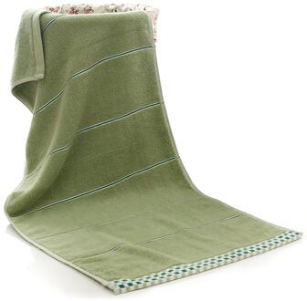 1 Pcs Handdoek Katoen Effen Bad Strand Sneldrogende Grote Handdoek Volwassenen Sneldrogende Zachte Kleuren Absorberende Handdoek 40x90cm boon groen
