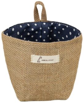 1 Pcs Handgemaakte Zeegras Opbergmanden Opvouwbare Geweven Opslag Pot Buik Mand Tuin Bloempot Planten Opknoping Mand