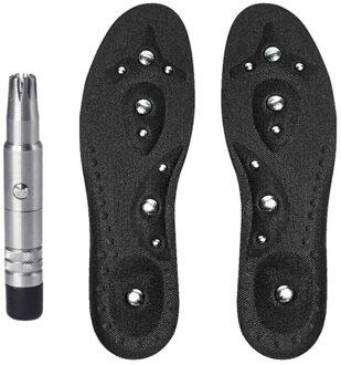 1 Pcs Handleiding Neus Trimmer & 1 Paar Magnetische Therapie Magneet Massage Inlegzolen