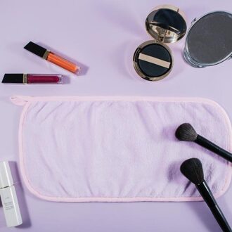 1 Pcs Herbruikbare Microfiber Gezichtsreiniging Handdoeken Doek Make Remover Handdoek Reiniging Schoonheid Wassen Gereedschap paars 40x18cm