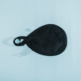 1 Pcs Herbruikbare Microfiber Gezichtsreiniging Handdoeken Doek Make Remover Handdoek Reiniging Schoonheid Wassen Gereedschap zwart 12x8.5cm