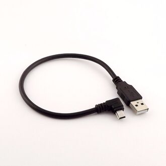 1 pcs High Speed USB A Male naar Mini 5 Pin Male Links Schuin Gegevens Charger Adapter Kabel 30 cm