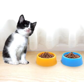 1 Pcs Hond Kom Plastic Reizen Kat Hond Bowls Feeding Feeder Water Kom voor Hond Kat Puppy Voedsel Kom water Schotel roze