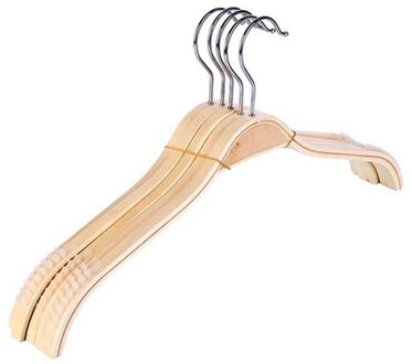 1 Pcs Hoogwaardige Hanger Brede Schouder Houten Jas Kleding Shirts Hanger Voor Volwassen Kinderen Groef Heavy Duty Sterke pak Hanger lady 38cm