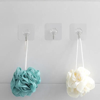 1 PCS Hook Super Strong Transparent Suction Cup Steel Hooks Wall Sucker Hanger Waterproof Adhesive Heavy Load Rack Plastic Hook