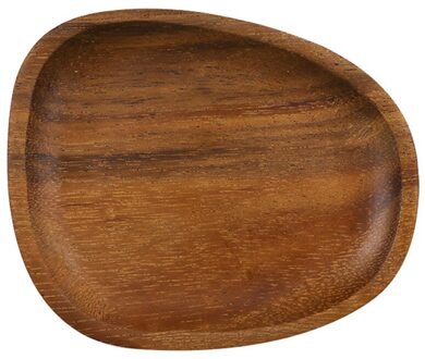 1 Pcs Houten Onregelmatige Ovale Massief Houten Pan Plaat Fruit Gerechten Schotel Thee Dienblad Dessert Diner Servies Keuken Accessoires B1