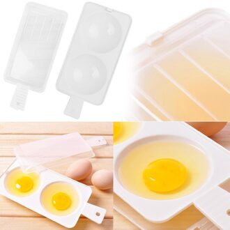 1 Pcs Instant Ei Stroper Tools 2 Kopjes Magnetron Of Kookplaat Eierkoker Familie Keuken Artefacten Perfect Gepocheerde Eieren Gereedschap