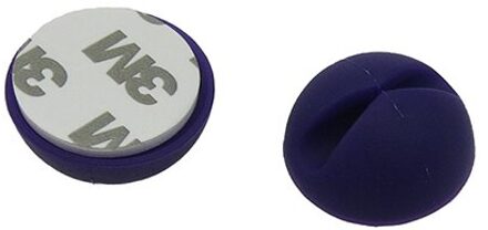 1 Pcs Kabel Management Organizer Zachte Siliconen Kabel Winder Kleurrijke Desktop Kabel Organizer Cord Protector Houder Clip zwart