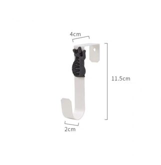 1 Pcs Kat Deur Achter Haak Naadloze Haak Opslag Haak Gratis Nagel Gratis Punch Home Organisatie Multifunctionele Haak 01
