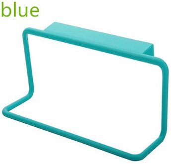 1 Pcs Keuken Gadget Organizer Handdoekenrek Opknoping Houder Badkamer Kabinet Kast Deur Terug Hanger Keuken Benodigdheden Accessoires blauw