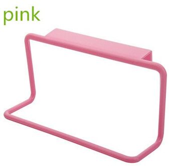 1 Pcs Keuken Gadget Organizer Handdoekenrek Opknoping Houder Badkamer Kabinet Kast Deur Terug Hanger Keuken Benodigdheden Accessoires roze