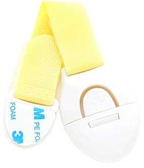 1 Pcs Kind Veiligheid Locks Bescherming Van Kinderen Vergrendeling Deuren Voor Kinderen Veiligheid Kinderen Plastic Bescherming Veiligheidsslot geel