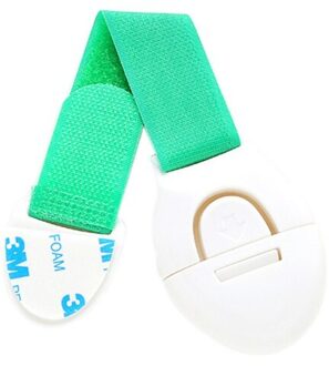 1 Pcs Kind Veiligheid Locks Bescherming Van Kinderen Vergrendeling Deuren Voor Kinderen Veiligheid Kinderen Plastic Bescherming Veiligheidsslot Licht Groen