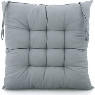 1 Pcs Kleurrijke Zachte Home Office Decor Square Katoen Zitkussen Kussen Billen Stoelkussen licht grijs