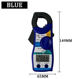 1 Pcs Lcd Digitale Multimeter Ac/Dc Huidige Ammeter Spanning Weerstand Capaciteit Volt Amp Ohm Meter Met Tester probe blauw