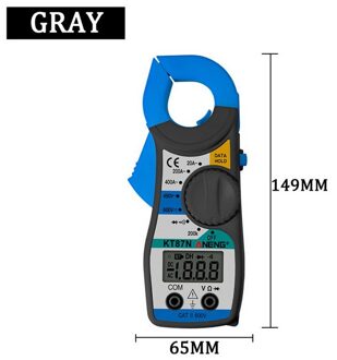 1 Pcs Lcd Digitale Multimeter Ac/Dc Huidige Ammeter Spanning Weerstand Capaciteit Volt Amp Ohm Meter Met Tester probe grijs