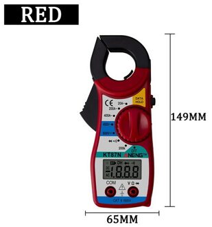 1 Pcs Lcd Digitale Multimeter Ac/Dc Huidige Ammeter Spanning Weerstand Capaciteit Volt Amp Ohm Meter Met Tester probe rood