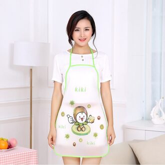 1 Pcs Leuke Cartoon Fruit Print Volwassen Schorten Oilproof Mouwloze Bbq Bib Schort Voor Vrouwen Koken Bakken Vrouwen Waterdichte Schort 03