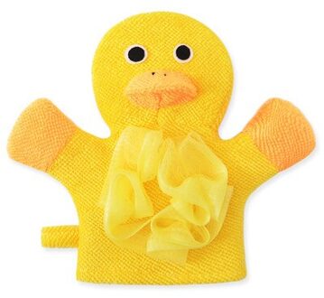 1 Pcs Leuke Kinderen Baby Douche Baden Badhanddoek Dieren Stijl Douche Wassen Doek Handdoeken geel eend