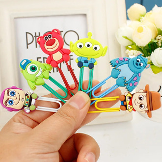 1 PCS Lovely Cartoon Monster University Paper Clip Bookmark Promotional Gift Stationery School Office Supply Paperclip Bookmarks