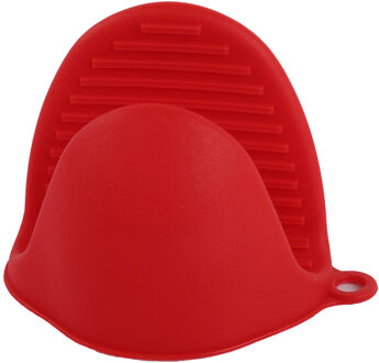 1 Pcs Magnetron Handschoenen Thicken Verbrandingsbeveiliging Keuken Organisator Siliconen Pot Clips Magnetron Handschoenen Keuken Accessoires rood