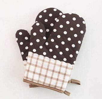 1 Pcs Magnetron Speciale Isolatie Handschoenen Verdikte Hoge Temperatuur Oven Anti-Hete Keuken Bakken Hittebestendige Handschoenen bruin 1stk