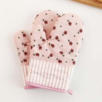 1 Pcs Magnetron Speciale Isolatie Handschoenen Verdikte Hoge Temperatuur Oven Anti-Hete Keuken Bakken Hittebestendige Handschoenen roze 1stk