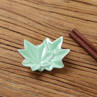 1 Pcs Maple Leaf Keuken Eetstokjes Rack Holder Keramische Servies Keramische Art Craft Praktische Lepel Vork Chopstick Rest Stand