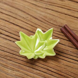 1 Pcs Maple Leaf Keuken Eetstokjes Rack Holder Keramische Servies Keramische Art Craft Praktische Lepel Vork Chopstick Rest Stand