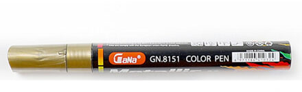 1 Pcs Metalen Pen Verf Pen Pen Mark Pen Fotoalbum Scrapbook Diy 5 Kleuren Schrijven Droge Keramische Glas Zwart kaart 13.8Cm rood