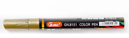 1 Pcs Metalen Pen Verf Pen Pen Mark Pen Fotoalbum Scrapbook Diy 5 Kleuren Schrijven Droge Keramische Glas Zwart kaart 13.8Cm