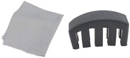 1 Pcs Microfiber Cleaning Polijsten Polish Doek & 1 Pcs Rubber Praktijk 5 Klauwen Cello Mute