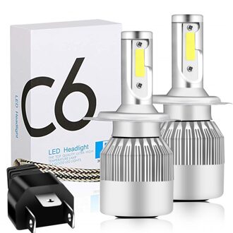 1 PCS Mini Auto Koplamp Lamp LED C6 H1 H3 H4 H7 9005 9006 36 W 6500 K 3800LM Auto auto Licht Styling Bright Lamp Wit Licht 9006/hb4