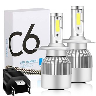 1 PCS Mini Auto Koplamp Lamp LED C6 H1 H3 H4 H7 9005 9006 36 W 6500 K 3800LM Auto auto Licht Styling Bright Lamp Wit Licht H4/9003/HB2 Hi/Lo
