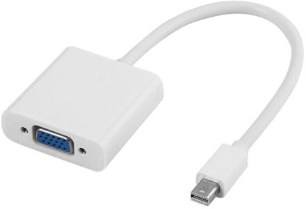 1 Pcs Mini Displayport Display Port Dp Naar Vga Adapter Kabel Voor Apple Voor Macbook Air Voor Imac Mac mini Adapter Kabel Wit