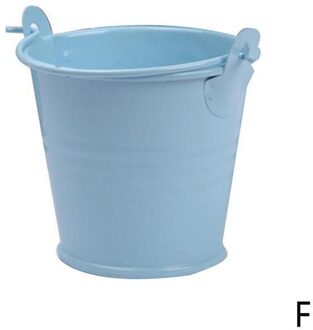 1 Pcs Mini Emmer Creatieve Emmer Kleurrijke Ingemaakte Thuis Snoep Ambachten Ornamenten Kleine Ijzeren Vat Blik F