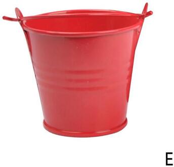 1 Pcs Mini Emmer Creatieve Emmer Kleurrijke Ingemaakte Thuis Snoep Ambachten Ornamenten Kleine Ijzeren Vat Blik