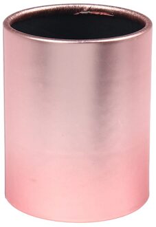 1 Pcs Mini Ronde Bloem Doos Papier Verpakking Case Knuffel Emmer Vaas Vervanging Opbergdoos Bloem Verpakking Geschenkdoos roos goud